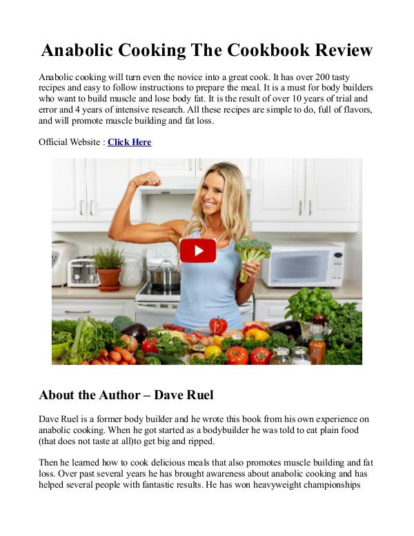 Dave ruel anabolic cooking pdf download youtube